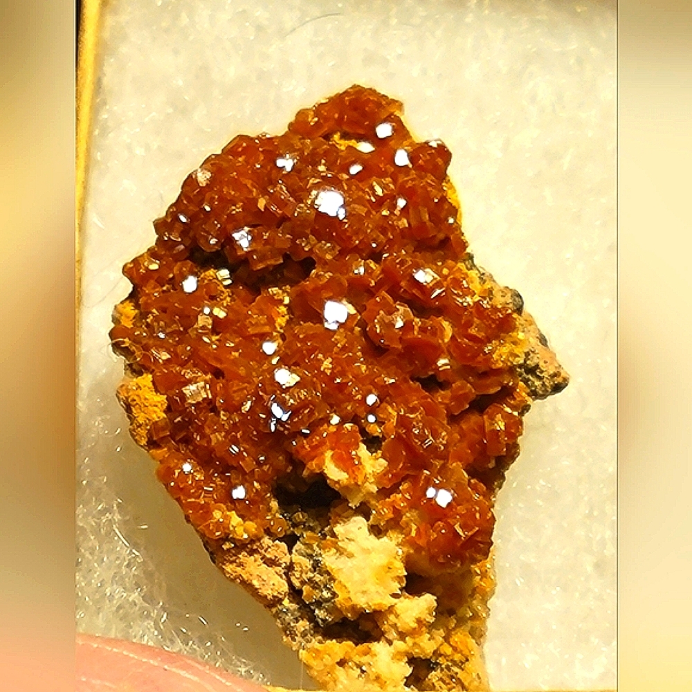 ☆AMAZING Vanadinite RED Crystal Cluster Mineral Specimen Matrix Gemstone MOROCCO